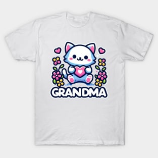 Grandma Shirt with Cat T-Shirt